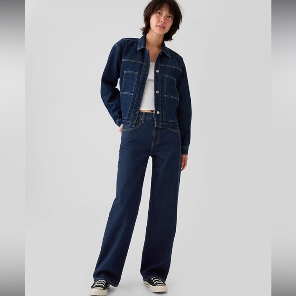 GAP 90s loose fit jeans sz 26 dark rinse